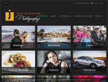 Tablet Screenshot of johnalexanderphotography.com
